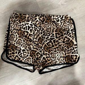 kittenish athletic shorts cheetah